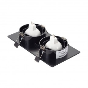 DK3022-BK Встраиваемый светильник, IP 20, 10 Вт, GU5.3, LED, черный, пластик в Стрежевом - strezevoi.ok-mebel.com | фото 3