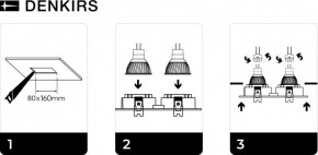 DK3022-WH Встраиваемый светильник, IP 20, 10 Вт, GU5.3, LED, белый, пластик в Стрежевом - strezevoi.ok-mebel.com | фото 6