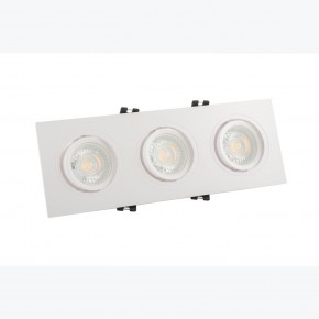 DK3023-WH Встраиваемый светильник, IP 20, 10 Вт, GU5.3, LED, белый, пластик в Стрежевом - strezevoi.ok-mebel.com | фото 2