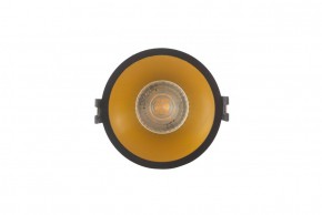 DK3026-BG Встраиваемый светильник, IP 20, 10 Вт, GU5.3, LED, черный/золотой, пластик в Стрежевом - strezevoi.ok-mebel.com | фото 1