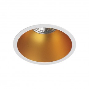 DK3026-WG Встраиваемый светильник, IP 20, 10 Вт, GU5.3, LED, белый/золотой, пластик в Стрежевом - strezevoi.ok-mebel.com | фото