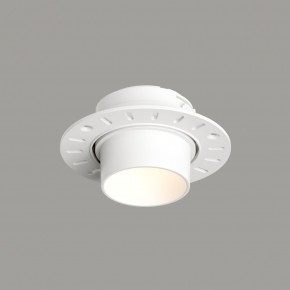 DK3056-WH Встраиваемый светильник под шпатлевку, IP20, до 15 Вт, LED, GU5,3, белый, пластик в Стрежевом - strezevoi.ok-mebel.com | фото 1