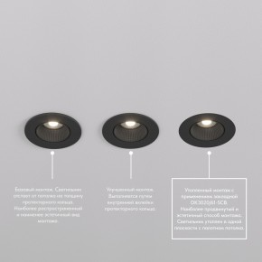 DK3061-BK Встраиваемый светильник, IP 20, 10 Вт, GU5.3, LED, черный/черный, пластик в Стрежевом - strezevoi.ok-mebel.com | фото 3