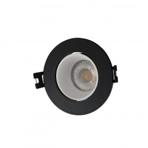 DK3061-BK+WH Встраиваемый светильник, IP 20, 10 Вт, GU5.3, LED, черный/белый, пластик в Стрежевом - strezevoi.ok-mebel.com | фото