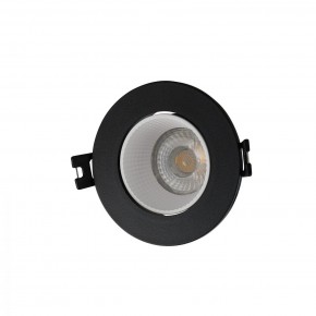 DK3061-BK+WH Встраиваемый светильник, IP 20, 10 Вт, GU5.3, LED, черный/белый, пластик в Стрежевом - strezevoi.ok-mebel.com | фото