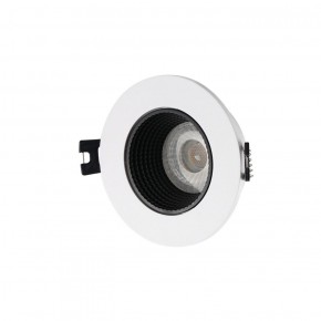 DK3061-WH+BK Встраиваемый светильник, IP 20, 10 Вт, GU5.3, LED, белый/черный, пластик в Стрежевом - strezevoi.ok-mebel.com | фото 1
