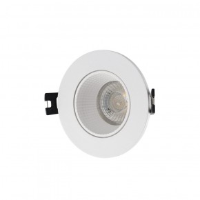 DK3061-WH Встраиваемый светильник, IP 20, 10 Вт, GU5.3, LED, белый/белый, пластик в Стрежевом - strezevoi.ok-mebel.com | фото