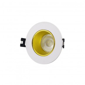 DK3061-WH+YE Встраиваемый светильник, IP 20, 10 Вт, GU5.3, LED, белый/желтый, пластик в Стрежевом - strezevoi.ok-mebel.com | фото