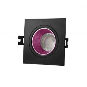 DK3071-BK+PI Встраиваемый светильник, IP 20, 10 Вт, GU5.3, LED, черный/розовый, пластик в Стрежевом - strezevoi.ok-mebel.com | фото