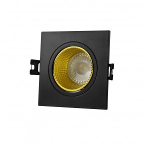 DK3071-BK+YE Встраиваемый светильник, IP 20, 10 Вт, GU5.3, LED, черный/желтый, пластик в Стрежевом - strezevoi.ok-mebel.com | фото