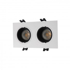 DK3072-WH+BK Встраиваемый светильник, IP 20, 10 Вт, GU5.3, LED, белый/черный, пластик в Стрежевом - strezevoi.ok-mebel.com | фото