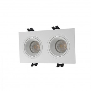 DK3072-WH Встраиваемый светильник, IP 20, 10 Вт, GU5.3, LED, белый/белый, пластик в Стрежевом - strezevoi.ok-mebel.com | фото