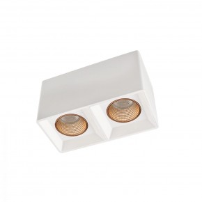 DK3085-WH+BR Светильник накладной IP 20, 10 Вт, GU5.3, LED, белый/бронзовый, пластик в Стрежевом - strezevoi.ok-mebel.com | фото