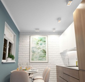 DK3085-WH+BR Светильник накладной IP 20, 10 Вт, GU5.3, LED, белый/бронзовый, пластик в Стрежевом - strezevoi.ok-mebel.com | фото 2