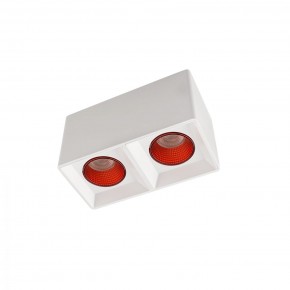 DK3085-WH+RD Светильник накладной IP 20, 10 Вт, GU5.3, LED, белый/красный, пластик в Стрежевом - strezevoi.ok-mebel.com | фото