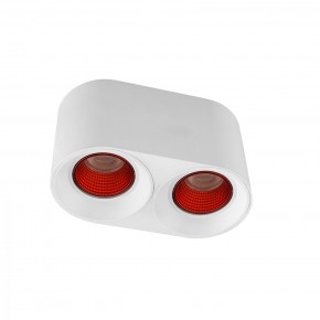 DK3096-WH+RD Светильник накладной IP 20, 10 Вт, GU5.3, LED, белый/красный, пластик в Стрежевом - strezevoi.ok-mebel.com | фото
