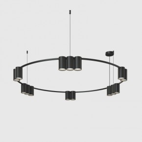 DK4067-BK Подвесной светильник ORBIT, IP20, 15xGU10 LED до 15 Вт, черный матовый, алюминий в Стрежевом - strezevoi.ok-mebel.com | фото