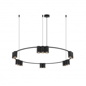 DK4067-BK Подвесной светильник ORBIT, IP20, 15xGU10 LED до 15 Вт, черный матовый, алюминий в Стрежевом - strezevoi.ok-mebel.com | фото 3