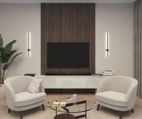 DK5012-BK Бра 800 мм, 3000К, IP20, 7 Вт, черный, алюминий в Стрежевом - strezevoi.ok-mebel.com | фото 5