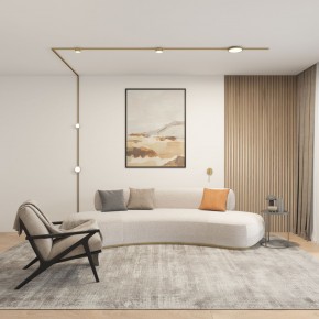DK5072-SB Бра SHINE WALL со светодиодом, D104*H68, IP20, 3000К, 3W, RA?90, сатинированная латунь, алюминий в Стрежевом - strezevoi.ok-mebel.com | фото 5