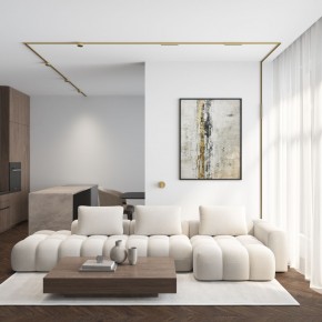 DK5072-SB Бра SHINE WALL со светодиодом, D104*H68, IP20, 3000К, 3W, RA?90, сатинированная латунь, алюминий в Стрежевом - strezevoi.ok-mebel.com | фото 6