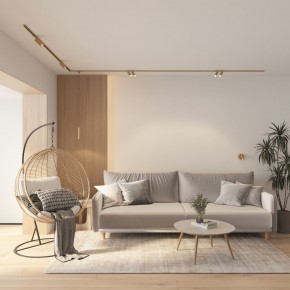 DK5072-SB Бра SHINE WALL со светодиодом, D104*H68, IP20, 3000К, 3W, RA?90, сатинированная латунь, алюминий в Стрежевом - strezevoi.ok-mebel.com | фото 8