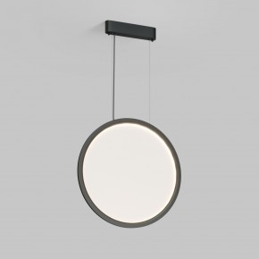 DK6606-BK Подвесной вертикальный светильник Veil со светодиодом H1700 d600 220V 48W 3000-6000K IP20 черный алюминий в Стрежевом - strezevoi.ok-mebel.com | фото