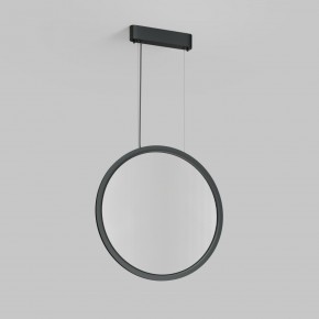 DK6606-BK Подвесной вертикальный светильник Veil со светодиодом H1700 d600 220V 48W 3000-6000K IP20 черный алюминий в Стрежевом - strezevoi.ok-mebel.com | фото 2