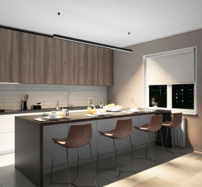 DK9204-BK Линейный светильник 52W 2000mm 4000K, черный в Стрежевом - strezevoi.ok-mebel.com | фото 5