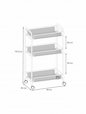 Э 322 С Этажерка "Ладья 2К" Серый в Стрежевом - strezevoi.ok-mebel.com | фото 2