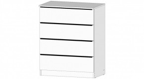 ЭЛЕГАНТ Комод 4 ящика (белый) в Стрежевом - strezevoi.ok-mebel.com | фото