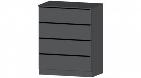 ЭЛЕГАНТ Комод 4 ящика (графит) в Стрежевом - strezevoi.ok-mebel.com | фото