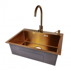 EMB-119 PVD COPPERY (Мойка, Смеситель, Дозатор) в Стрежевом - strezevoi.ok-mebel.com | фото