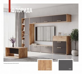 ФЛОРИДА Гостиная (модульная) дуб золотой/графит в Стрежевом - strezevoi.ok-mebel.com | фото