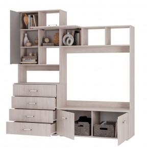 Гостиная Белла (модульная) ясень белый в Стрежевом - strezevoi.ok-mebel.com | фото 3