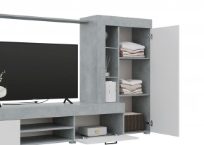 Гостиная Дельта (Бетон/Белый) в Стрежевом - strezevoi.ok-mebel.com | фото 3