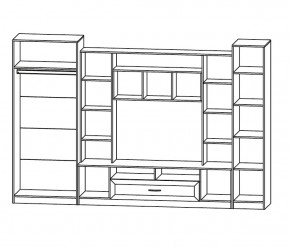 ПРАГА Гостиная (модульная) в Стрежевом - strezevoi.ok-mebel.com | фото 2