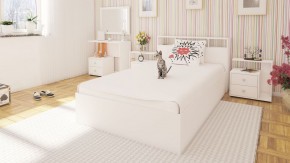 Камелия Кровать 1200, цвет белый, ШхГхВ 123,5х217х78,2 см., сп.м. 1200х2000 мм., без матраса, основание есть в Стрежевом - strezevoi.ok-mebel.com | фото 4