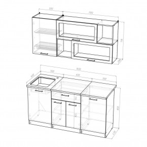 КИРА Кухонный гарнитур Стандарт (1600 мм ) в Стрежевом - strezevoi.ok-mebel.com | фото 2