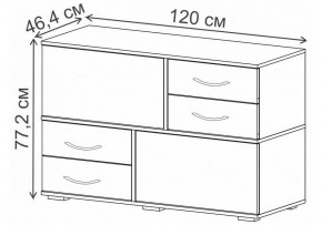 Комод Дамар в Стрежевом - strezevoi.ok-mebel.com | фото 4