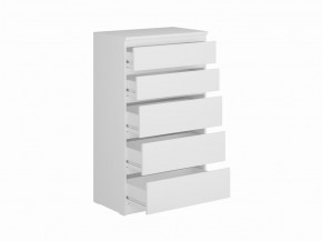 Комод КАСТОР с пятью ящиками, цвет белый в Стрежевом - strezevoi.ok-mebel.com | фото 2