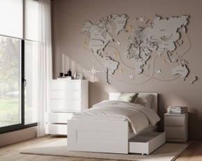Комод КАСТОР с пятью ящиками, цвет белый в Стрежевом - strezevoi.ok-mebel.com | фото 3