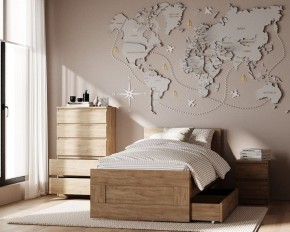 Комод КАСТОР с пятью ящиками, цвет Дуб Сонома в Стрежевом - strezevoi.ok-mebel.com | фото 3
