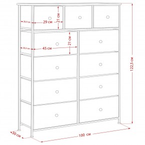 Комод Leset Линкс 11 ящиков (МДФ) в Стрежевом - strezevoi.ok-mebel.com | фото 12