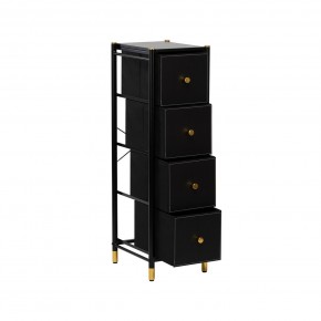 Комод Leset Нирита/Хайди узкий 4 ящика в Стрежевом - strezevoi.ok-mebel.com | фото 3