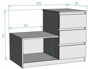 Комод Мальта K207 в Стрежевом - strezevoi.ok-mebel.com | фото 2