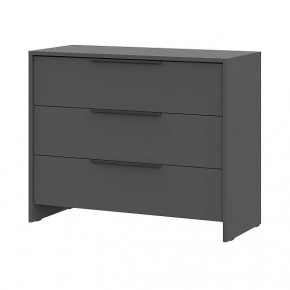 КАМЕЛИЯ 1 Серия 2 Комод 3 ящика Графит серый в Стрежевом - strezevoi.ok-mebel.com | фото 2