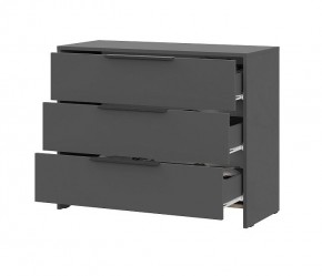 КАМЕЛИЯ 1 Серия 2 Комод 3 ящика Графит серый в Стрежевом - strezevoi.ok-mebel.com | фото 3