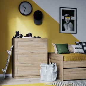 Комод СИРИУС с тремя ящиками, цвет Дуб Сонома в Стрежевом - strezevoi.ok-mebel.com | фото