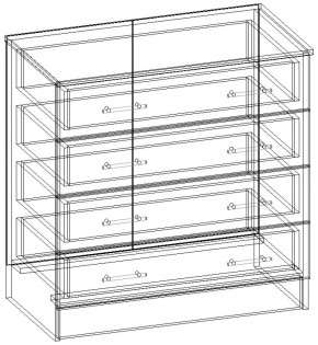 СОФИЯ Комод К800 (венге/дуб белфорт) в Стрежевом - strezevoi.ok-mebel.com | фото 3